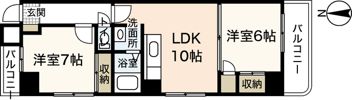 サニーコート城北通りの間取り画像