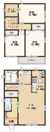 久代3丁目戸建貸家 Eの間取り画像