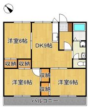 セレッソ深町コーポの間取り画像