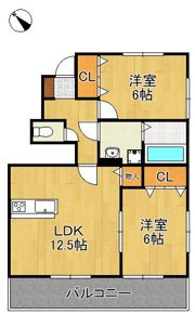 アルカサル中央台の間取り画像