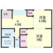 加都ハイツの間取り画像