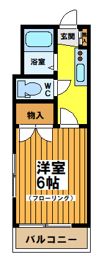 コーポユーミーの間取り画像