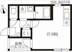 ハーモニーテラス大久手町の間取り画像