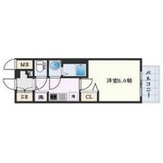 プレサンス大阪ゲートシティの間取り画像