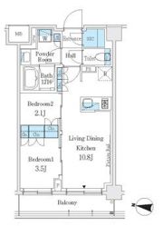 J.GRAN Court 品川西大井WESTの間取り画像