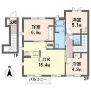 シャーメゾン川内Bの間取り画像