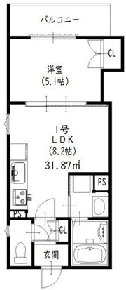 クリエオーレ牧野本町の間取り画像