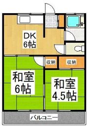 コーポ峰の間取り画像