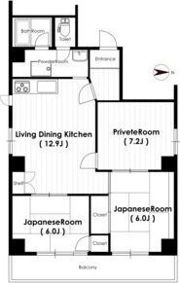 ハイツいちまつの間取り画像
