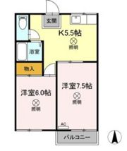 サンシャイン雄町 B棟の間取り画像