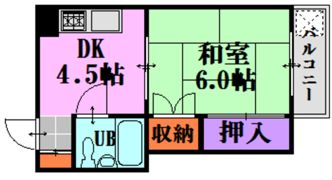 五竜ビルの間取り画像