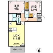 ハーベストCKの間取り画像