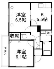 三鷹シャンテの間取り画像