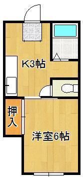 コーポ藤の間取り画像