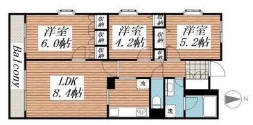 クレールメゾンの間取り画像