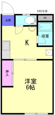 Fアパルトメント皿山町の間取り画像