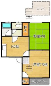 シティベール海老津の間取り画像