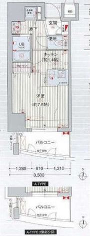 プレサンス覚王山D-StyleⅡの間取り画像