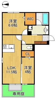 D-ROOM中原東IIの間取り画像