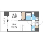 エスリードレジデンス梅田グランゲートの間取り画像