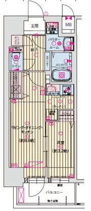 ソルテラスOSAKA BAYの間取り画像