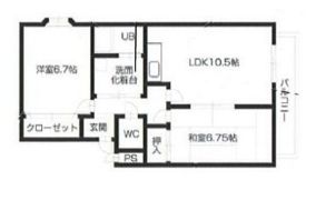 エルジェ Aの間取り画像