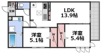 スペチアーレ巽中 D棟の間取り画像