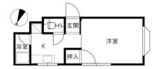 加賀ハイツマキの間取り画像