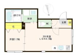 ハーモニーテラス梅田ⅩⅧの間取り画像