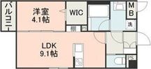 グレース長嶺南の間取り画像