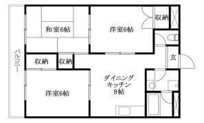 松山西ハイツの間取り画像