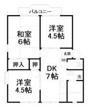 アルカディア大津の間取り画像