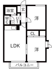 ラフォーレ柊の間取り画像