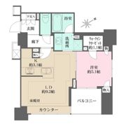 ザ・パークハウス大井町ウエストコートの間取り画像