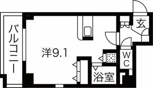 アクアプレイス東天満の間取り画像