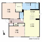 ヴィルヌーブ中殿A棟の間取り画像