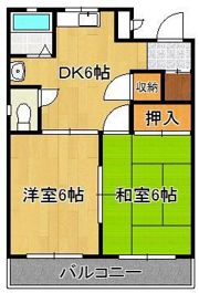 コーポ白石の間取り画像