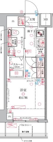 クレヴィスタ横浜関内の間取り画像