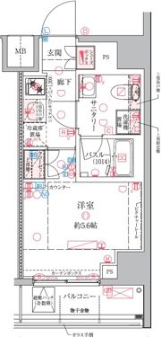 クレヴィスタ横浜関内の間取り画像