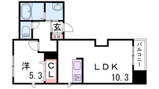 ウエストヒル中山手の間取り画像