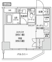 レジディア笹塚Ⅱの間取り画像