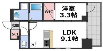 S-RESIDENCE松屋町asenceの間取り画像