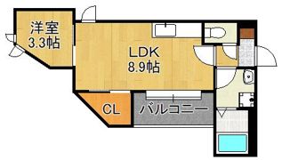 REGALESTピースハート折尾の間取り画像