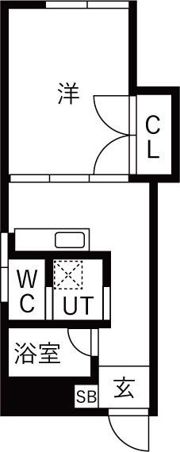 マンション植田の間取り画像