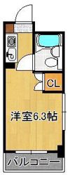 黒崎スカイマンションの間取り画像
