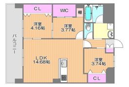 Square Garden NISHISHIMADAの間取り画像