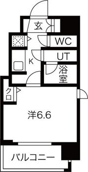 アクアプレイス梅田Ⅲの間取り画像