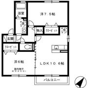 パークハイム D棟の間取り画像
