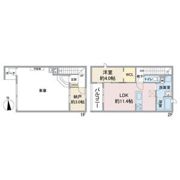 PLUM植田東の間取り画像