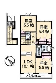 グランマスト春日野通り A棟の間取り画像